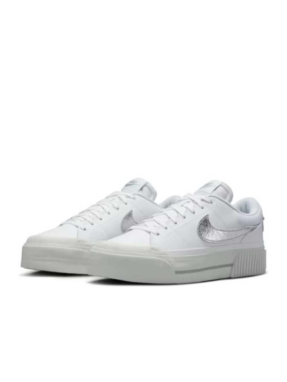 NEW Nike White Women's Court Legacy Lift Platform Sneakers 7